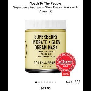BNIB Youth to the People hydrate + glow dream mask